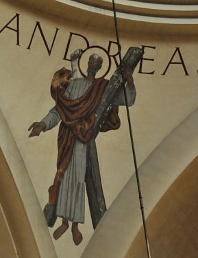 Peinture murale sous la coupole : Saint André