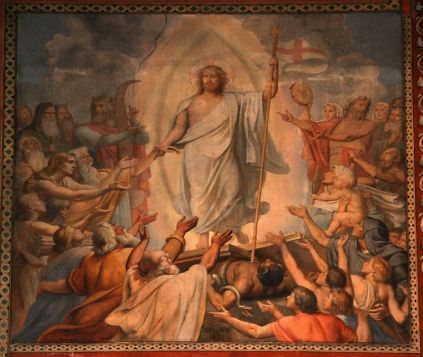 Fresque dans le transept nord par Sébastien Cornu