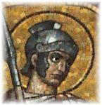 Saint Hippolyte dans la mosaïque de l'abside