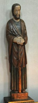 Statue de Jésus dans la nef (bois polychrome)