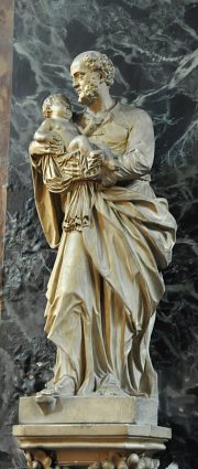 Statue de saint Joseph avec l'Enfant