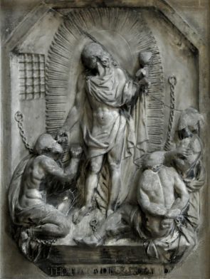 Bas-relief «Apparition du Christ à deux prisonniers»