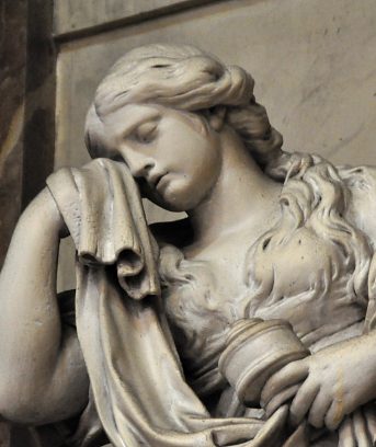 Statue de sainte Marie-Madeleine, détail