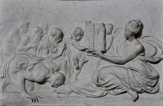 Bas-relief de l'autel de la Vierge