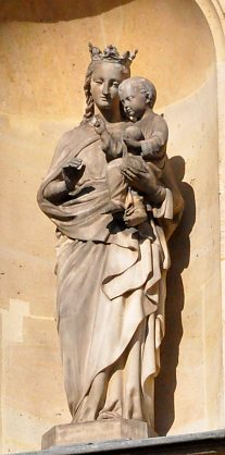 Vierge  l'Enfant dans sa niche