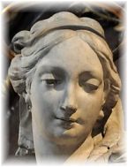 Sainte Geneviève par François Ladatte (1706-1787), détail