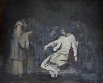 «La Dernière communion de saint Louis» par Ary Scheffer, 1823