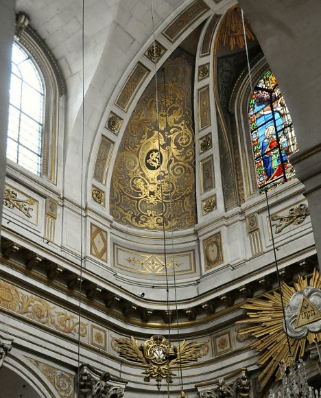 Le décor baroque de l'élévation du chœur
