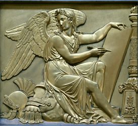 Un ange dans l'ornementation de la chaire à prêcher Un ange dans l'ornementation de la chaire à prêcher
