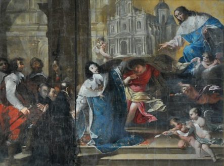 'Louis XIII offrant à saint Louis le modèle de l'église Saint-Louis'