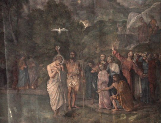 «Le baptême de Jésus», détail