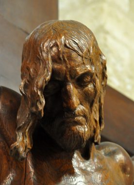 Christ sculpté en chêne d'Henri Gréber