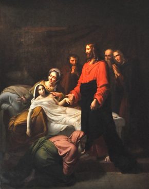 'Jésus ressuscitant la fille de Jaïre' Cliquez pour afficher la toile en page 2