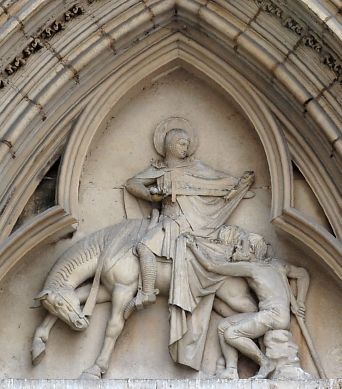 Eglise Saint-Séverin à Paris, tympan du portail nord