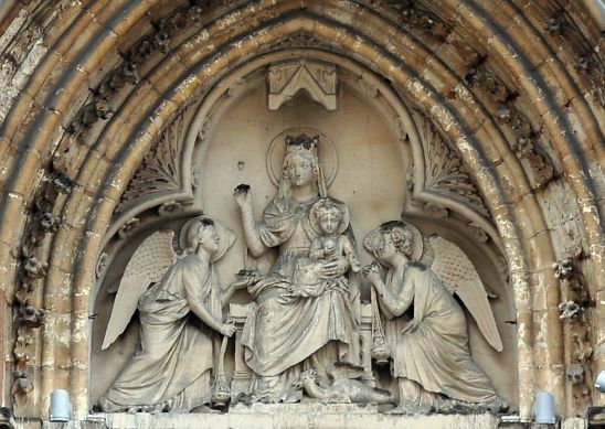 Eglise Saint-Séverin à Paris, tympan du portail ouest