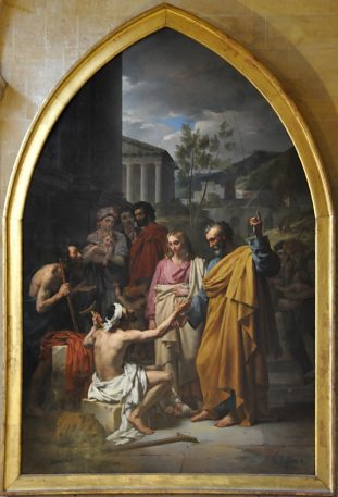 «Saint Pierre guérissant un boiteux» de Léon Pallière