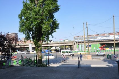 La vue depuis l'entrée de l'église