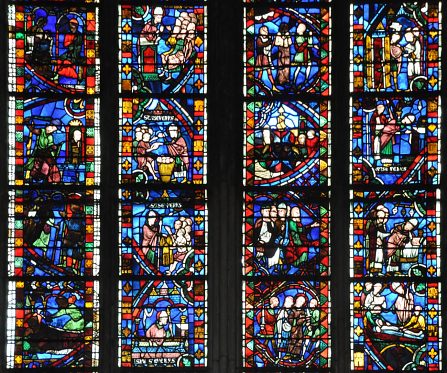 «Les Belles verrières» dans la chapelle Saint-Sever  (années 1200 à 1230), Baie 51