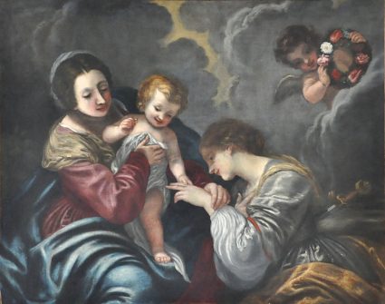 «Le Mariage mystique de sainte Catherine» de Voterrano, XVIIe siècle