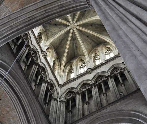 La voûte à la croisée du transept