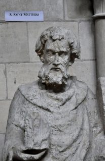 Statue Saint Matthias, détail