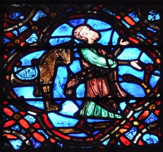 Vitrail du Bon Samaritain (vers 1220-1230)