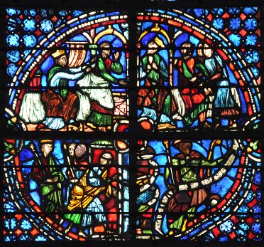 Vitrail de la vie de Joseph (vers 1220-1230)