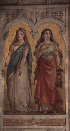 «Esther et Judith» sur l'autel de la Vierge
