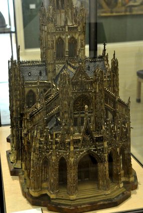 Maquette de l'église Saint-Maclou, la façade ouest