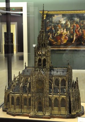 Maquette de l'église Saint-Maclou, le côté nord