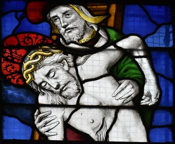 Le Christ et Joseph d'Arimathie dans la Passion (baie 114)
