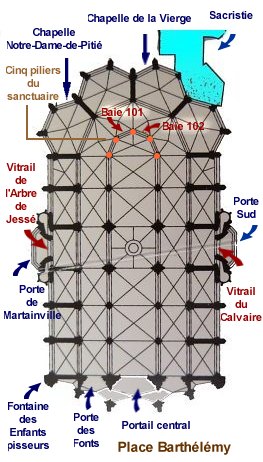 Plan de l'église