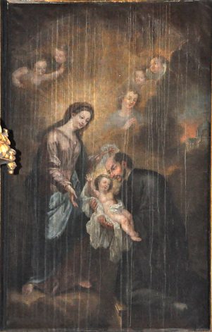 «Saint Ignace de Loyola portant l'Enfant devant la Vierge»