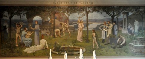 «Inter artes et naturam», fresque murale.