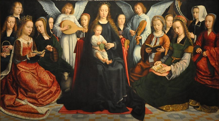 «La Vierge entre les vierges», huile sur bois, 1509.