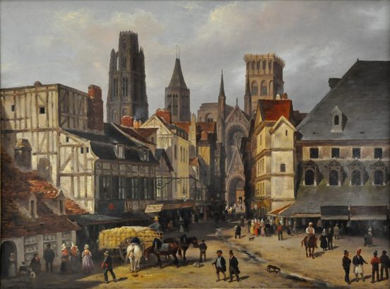 «Place de la Haute Vieille Tour à Rouen», 1824.