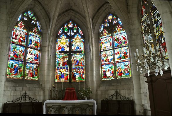 Vue d'ensemble des vitraux du XIXe siècle