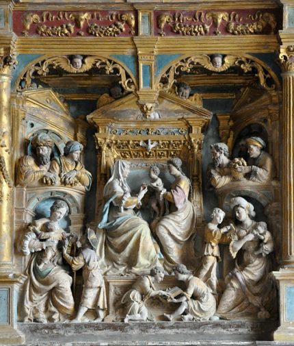 Le retable de l'autel de la Vierge