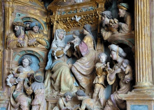 Le retable de l'autel de la Vierge