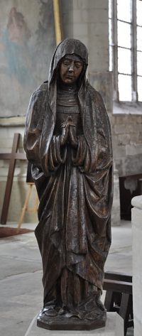 La Vierge, sculpture sur bois