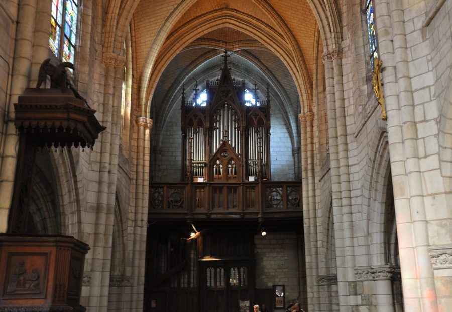 La nef et l'orgue de tribune